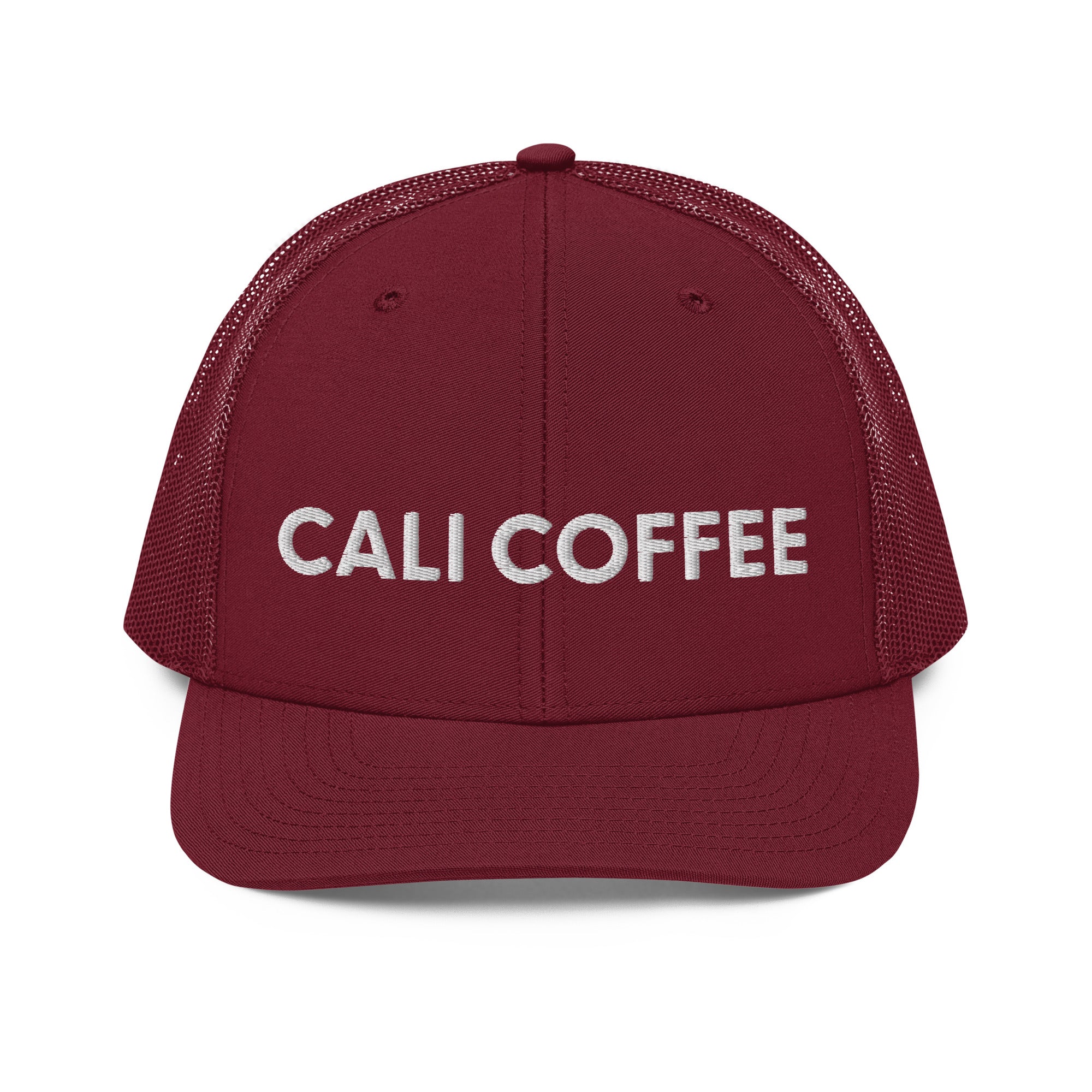Cali Embroidered Mesh Trucker Cap